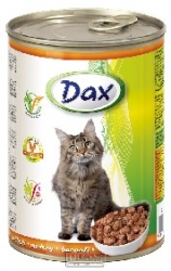 Konzerva pro kočky Dax kousky drůbeží 830 g