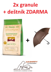 Fitmin Dog Medium+Maxi Lamb&Rice 2x12kg+ DOPRAVA + DEŠTNÍK