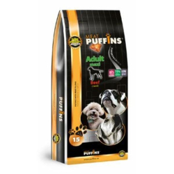 PUFFINS Adult Maxi Beef 15kg