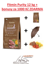 Fitmin dog Purity Grain Free Senior&Light Lamb 12kg + DÁRKY ZA 1000 Kč