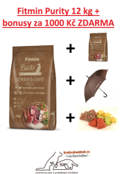 Fitmin dog Purity Rice Senior&Light Venison+Lamb 12kg  + DÁRKY ZA 1000 Kč 