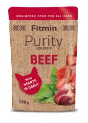 Fitmin Purity kapsička hovězí se srdíčky a kopřivou 100g